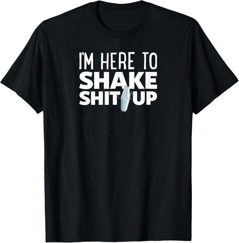 100% Cotton Funny Bartender T-Shirt Gift for Bartender T-Shirt