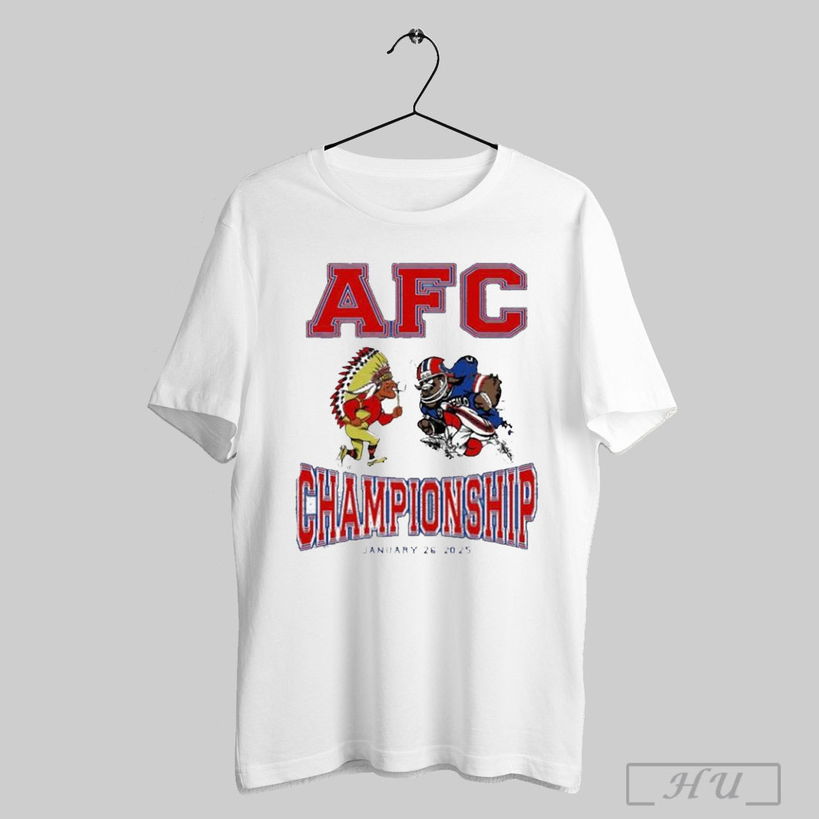 Afc Championship 2025 Kansas City Chiefs Vs Buffalo Bills Mascots Classic T Shirt Sweatshirt Poster