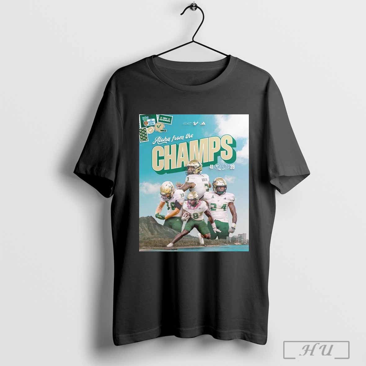 Aloha From The Champs South Florida Bulls Win San Jose State Spartans 41 39 Hawaii Bowl Poster T Shirt Sweatshirt Cutom Poster Coffee Mugs Ornaments
