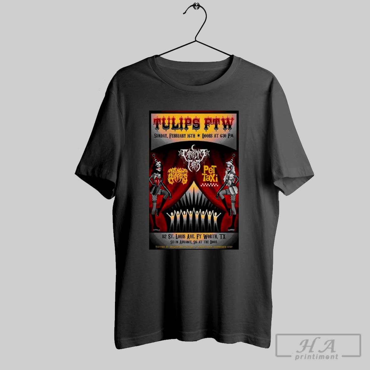 Caroline Carr With Pet Taxi Feb 16 2025 Tulips Ftw Fort Worth Tx Poster New Shirt