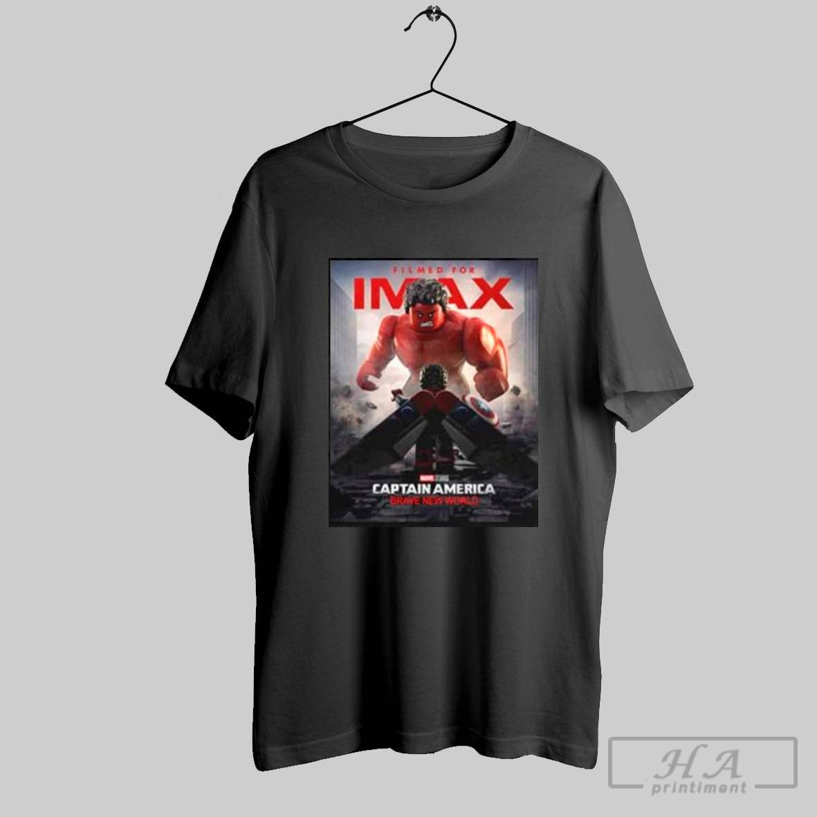 Check Out This Brick Tacular Poster Inspired By Lego For Marvel Studios Captain America Brave New World 2025 New Shirt