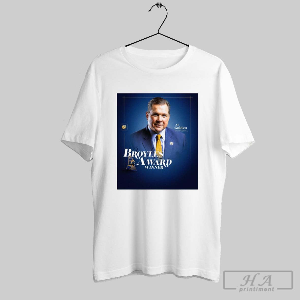 Congrats Bob Hinton Defensive Coordinator Al Golden On Being Named The 2024 Broyles Award Winner Poster T Shirt