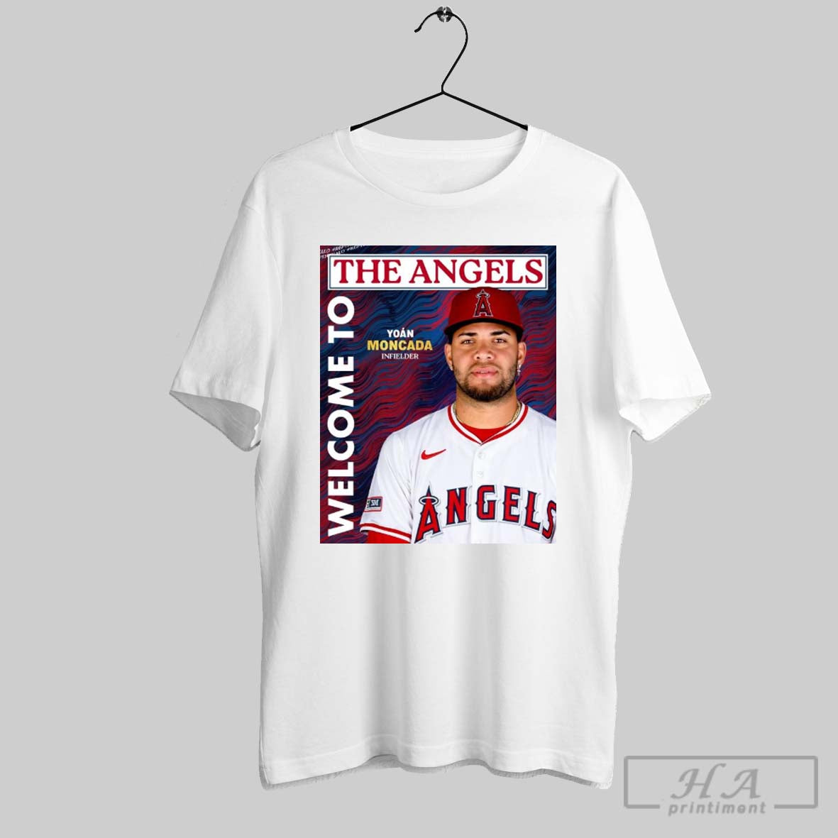 Los Angeles Angels Welcome To The Angels Signed One Year Contracts With Inf Yoan Moncada Poster T Shirt