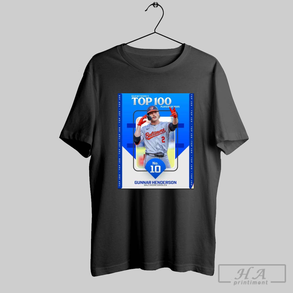 Mlb Networks Top 100 Players Of 2025 No 10 Gunnar Henderson Baltimore Orioles Poster T Shirt