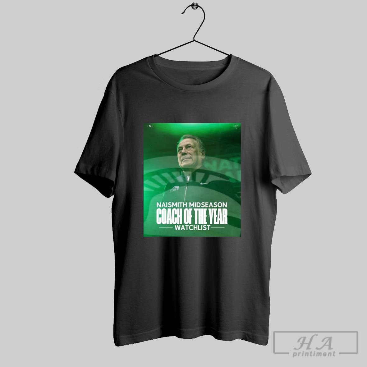 Michigan State Spartans Coach Tom Izzo Naismith Midseason Coach Of The Year Watchlist Poster T Shirt