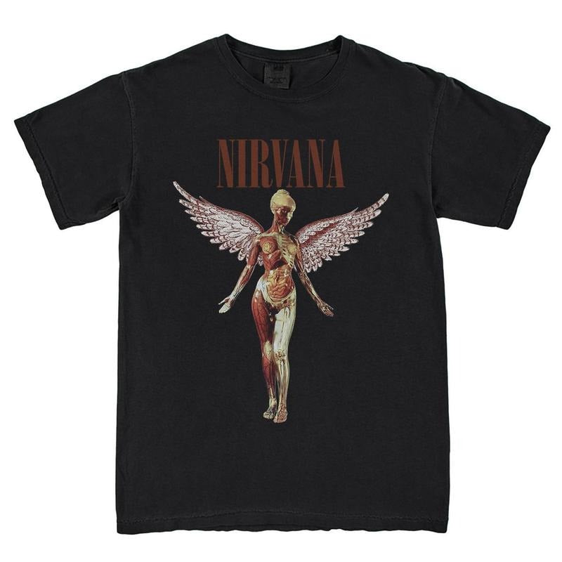 Nirvana Heliconia Shirt, Vintage Nirvana Crewneck Sweatshirt, Nirvana Kurt Cobain Sweater, Nirvana Sweatshirt, Nirvana Tour 90s Tee Shirt