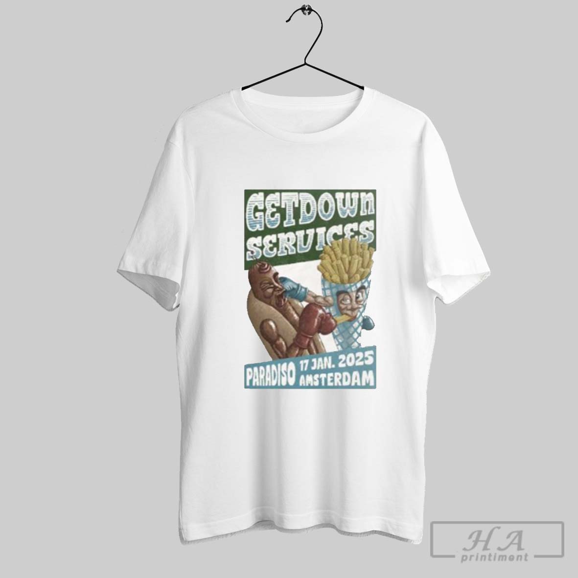 Official January 17 2025 Getdown Services At Paradiso In Amsterdam Poster Shirt