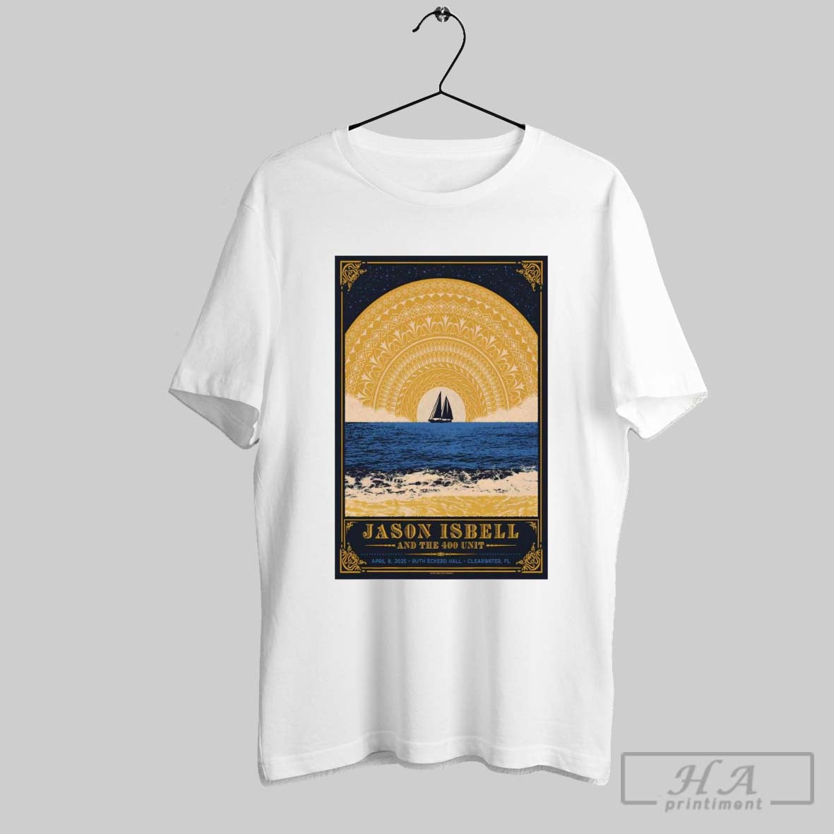Official Jason Isbell And The 400 Unit Tour April 8 2025 Ruth Eckerd Hall Clearwater Fl Poster T Shirt