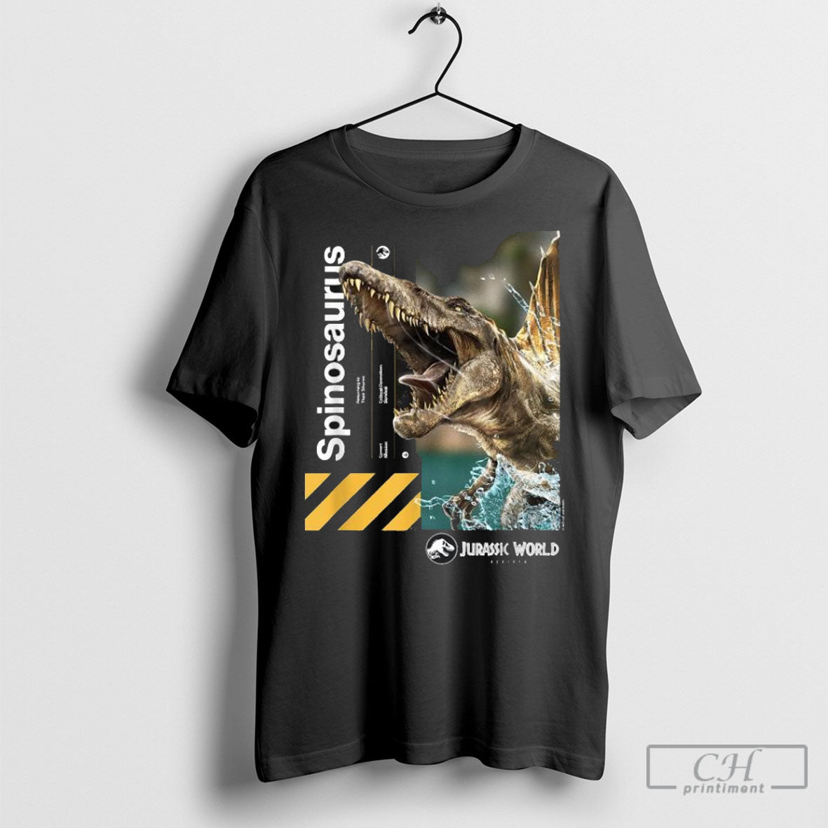 Official Jurassic World Rebirth Spinosaurus Shirt Poster