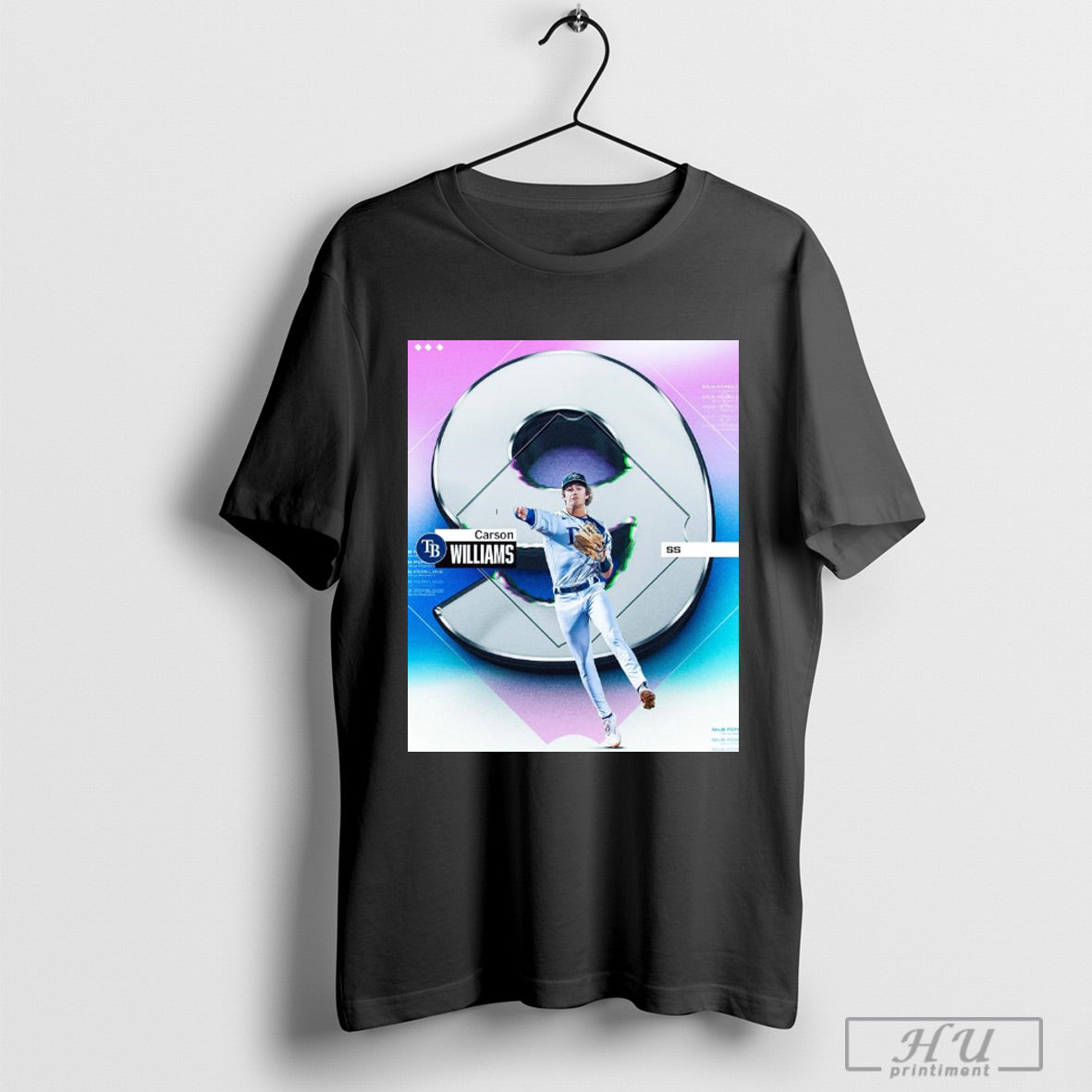 Official Mlb No 9 Carson Williams Tampa Bay Rays Baseballs Top 10 Prospects Are Here Poster T Shirt Sweatshirt Poster
