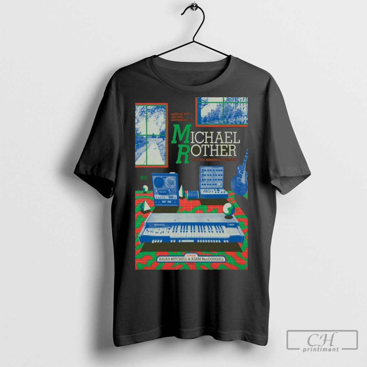 Official Michael Rother Gray Area In San Francisco Ca March 24 2025 Concert Poster Shirt