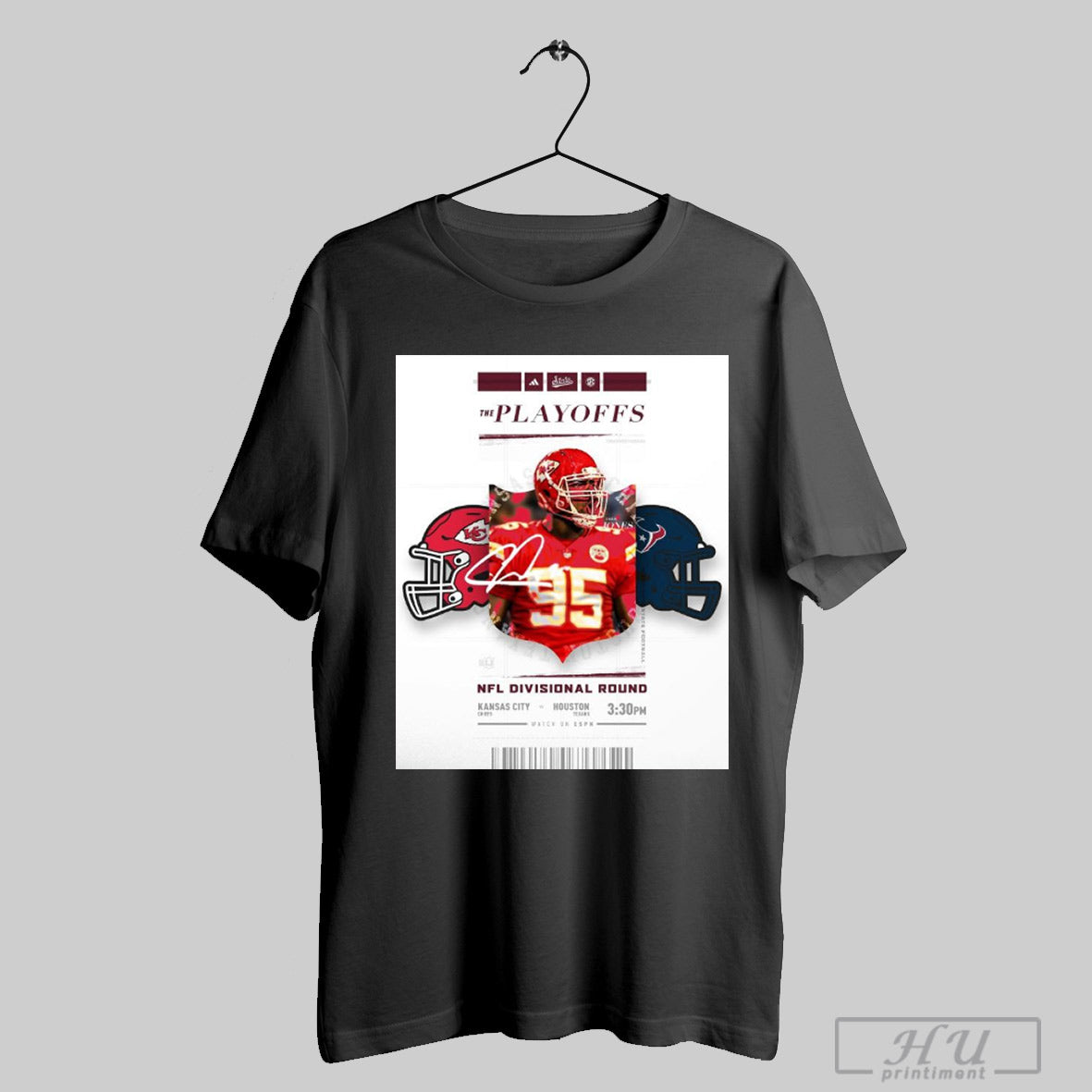 Official Mississippi State The Playoffs Nfl Divisional Round Chris Jones Kansas City Chiefs Vs Houston Texans Signature Poster T Shirt