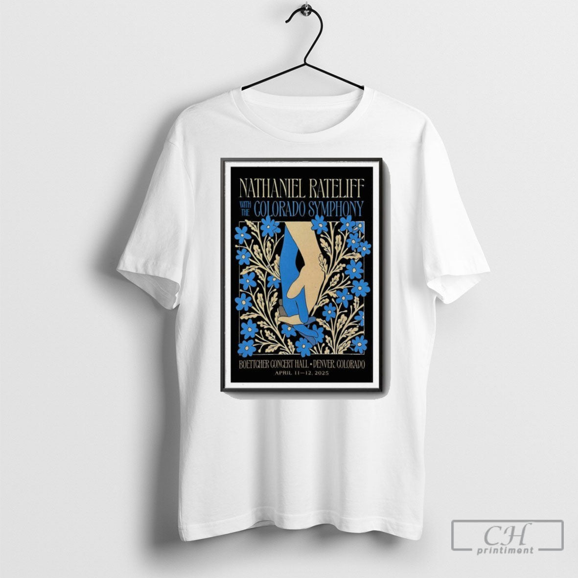 Official Nathaniel Rateliff With The Colorado Symphony Tour Denver Co April 11 12 2025 Poster Shirt