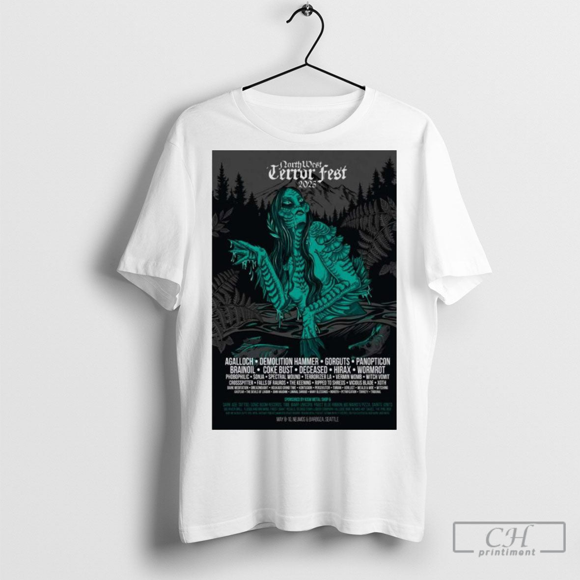 Official Northwest Terror Fest Neumos And Barboza Seattle Wa 5 8 5 10 2025 Poster T Shirts