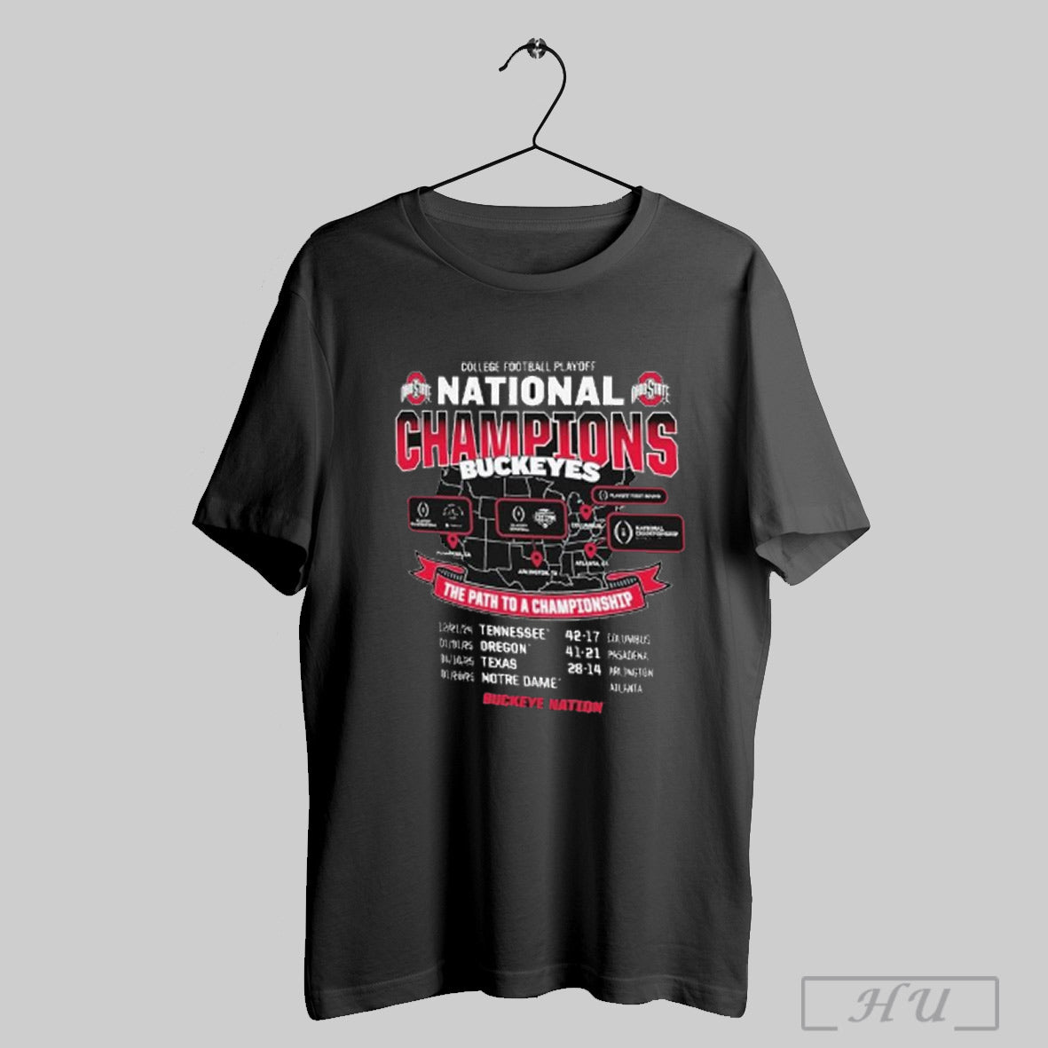 Official Ohio State Buckeyes College Football Playoff The Path To A Championship National Champions 2024 2025 T Shirts Sweatshirt Hoodies Poster