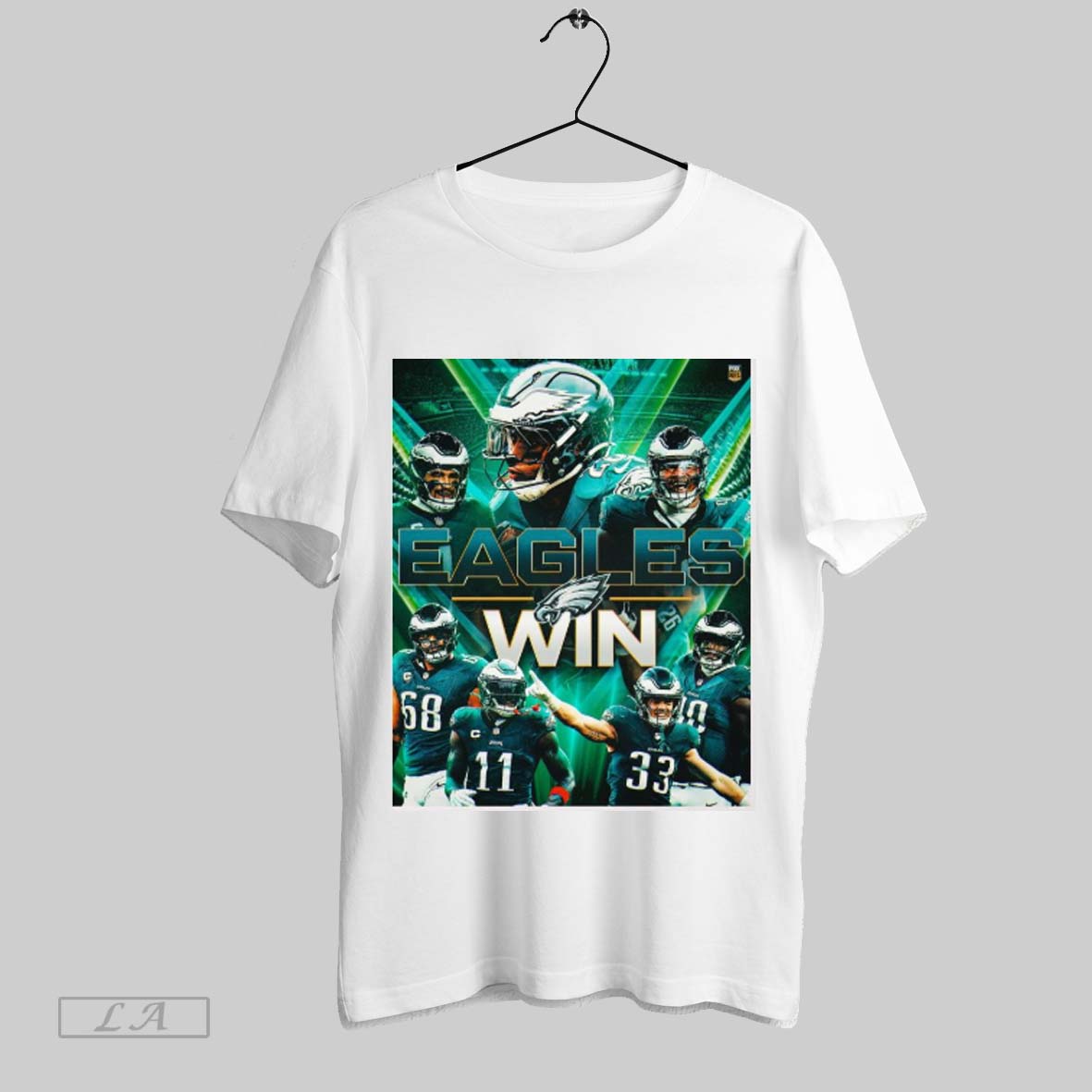 Official Philadelphia Eagles Vs Green Bay Packers Nfl Wild Card Round Win Against Fox Sports Poster T Shirt