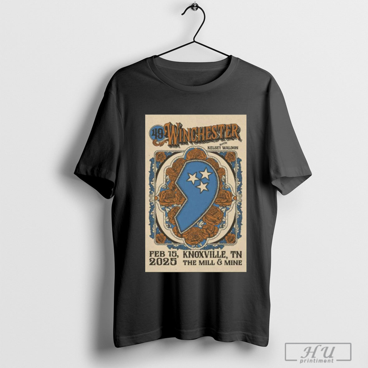 Official Poster 49 Winchester With Kelsey Waldon Feb 15 2025 Knoxville Tn The Mill And Mine T Shirt