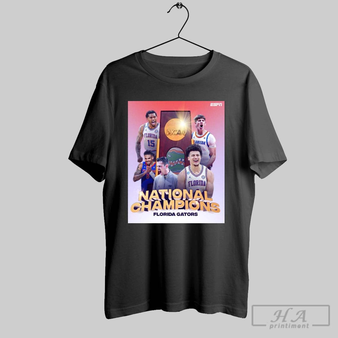 Official Poster Congrats Florida Gators Mens Basketball Are 2025 National Champions Once Again San Antonio April 7 T Shirt