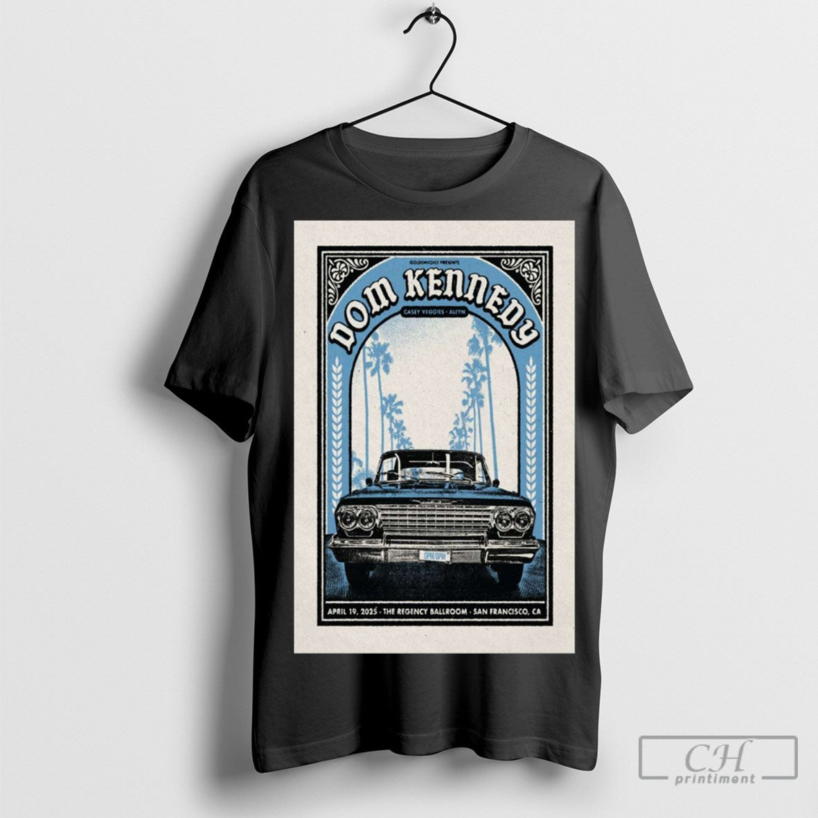 Official Poster Dom Kennedy The Regency Ballroom San Francisco Ca April 19 2025 Concert Tee Shirt Sweatshirt