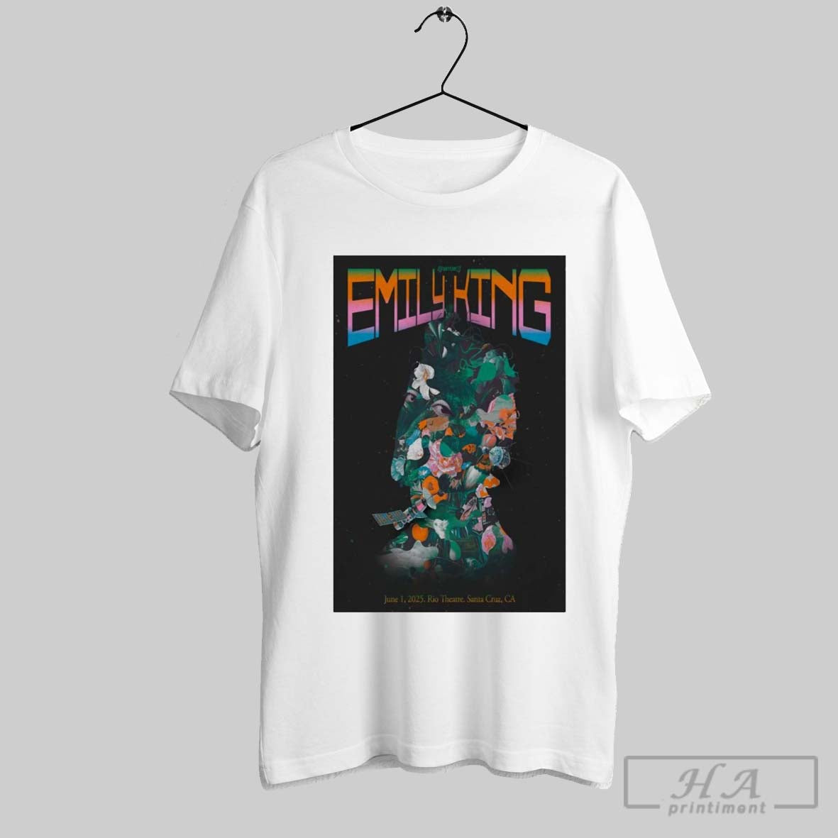Official Poster Emily King Concert At Rio Theatre Santa Cruz Ca June 1 2025 T Shirt