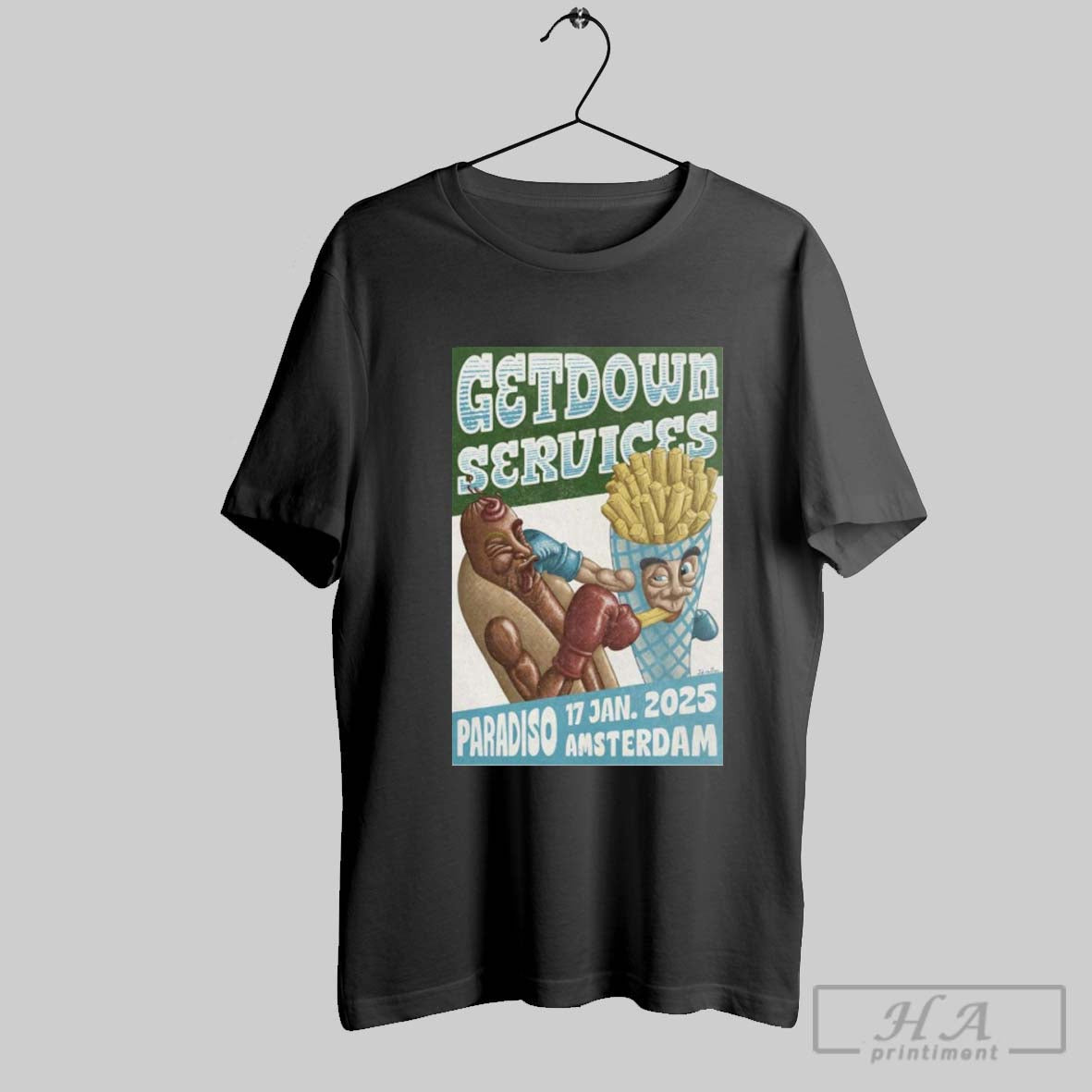 Official Poster Getdown Services January 17 2025 Amsterdam Netherlands T Shirt