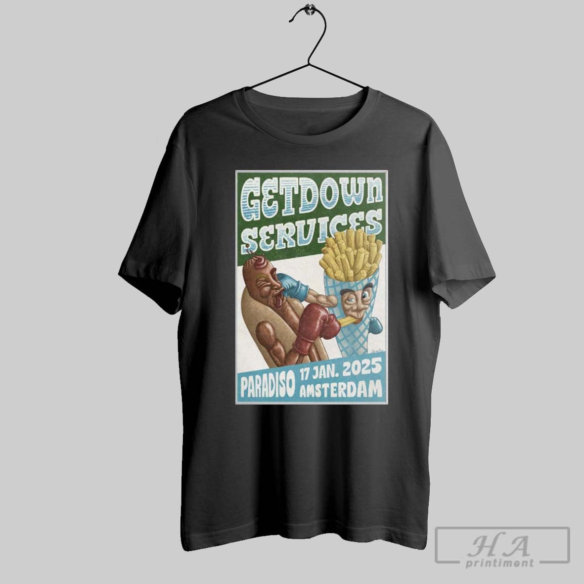 Official Poster Getdown Services January 17 2025 Paradiso Amsterdam Netherlands T Shirt