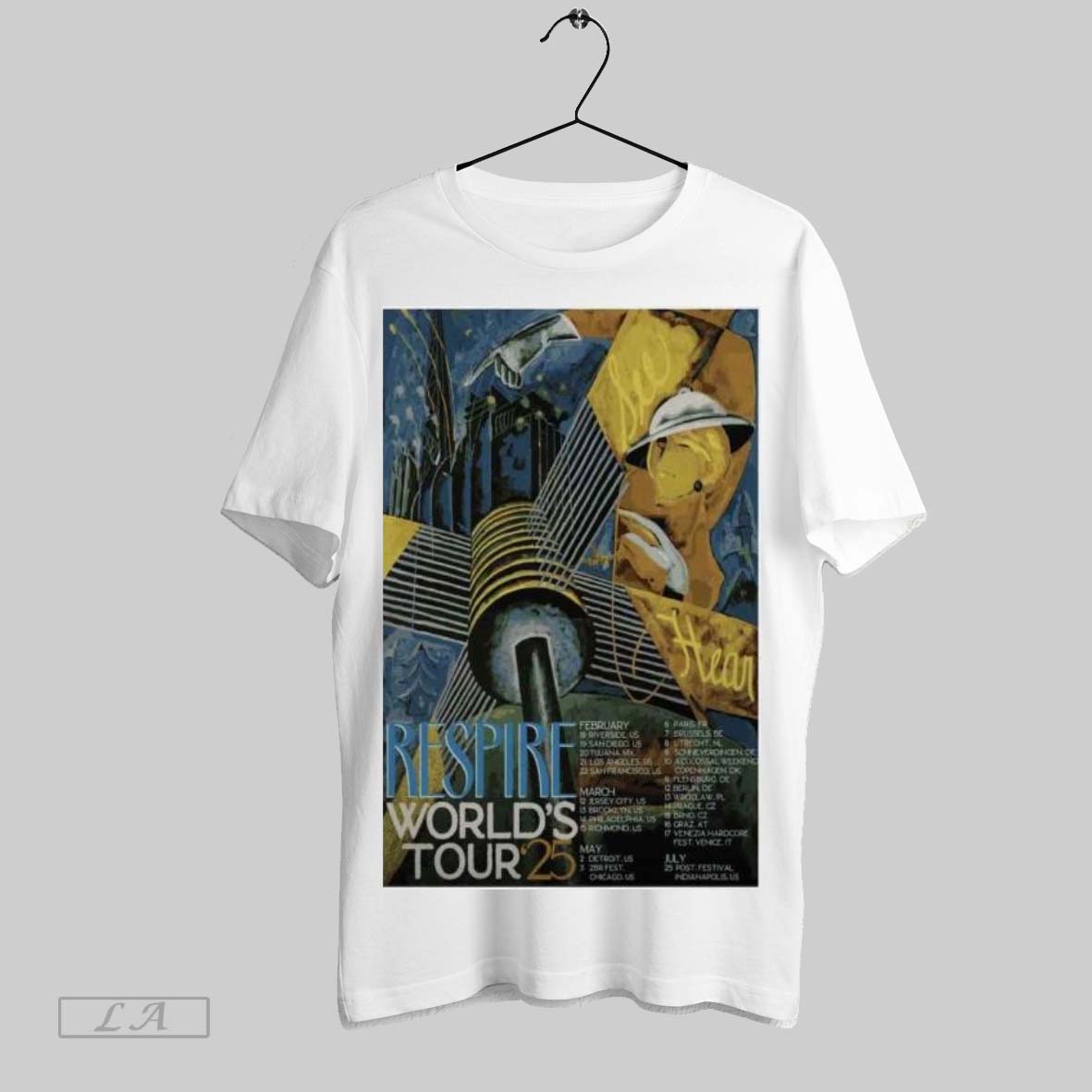 Original Srespire Worlds 25 Tour Poster T Shirt Sweatshirt Tee Shirt