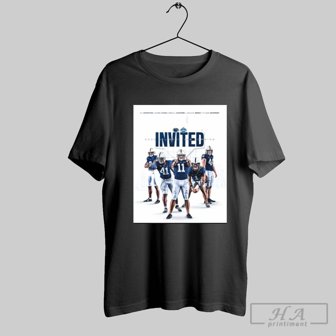 Penn State Football Nfl Combine Invited Kj Winston Kobe King Abdul Carter Jaylen Reed Tyler Warren Poster T Shirt