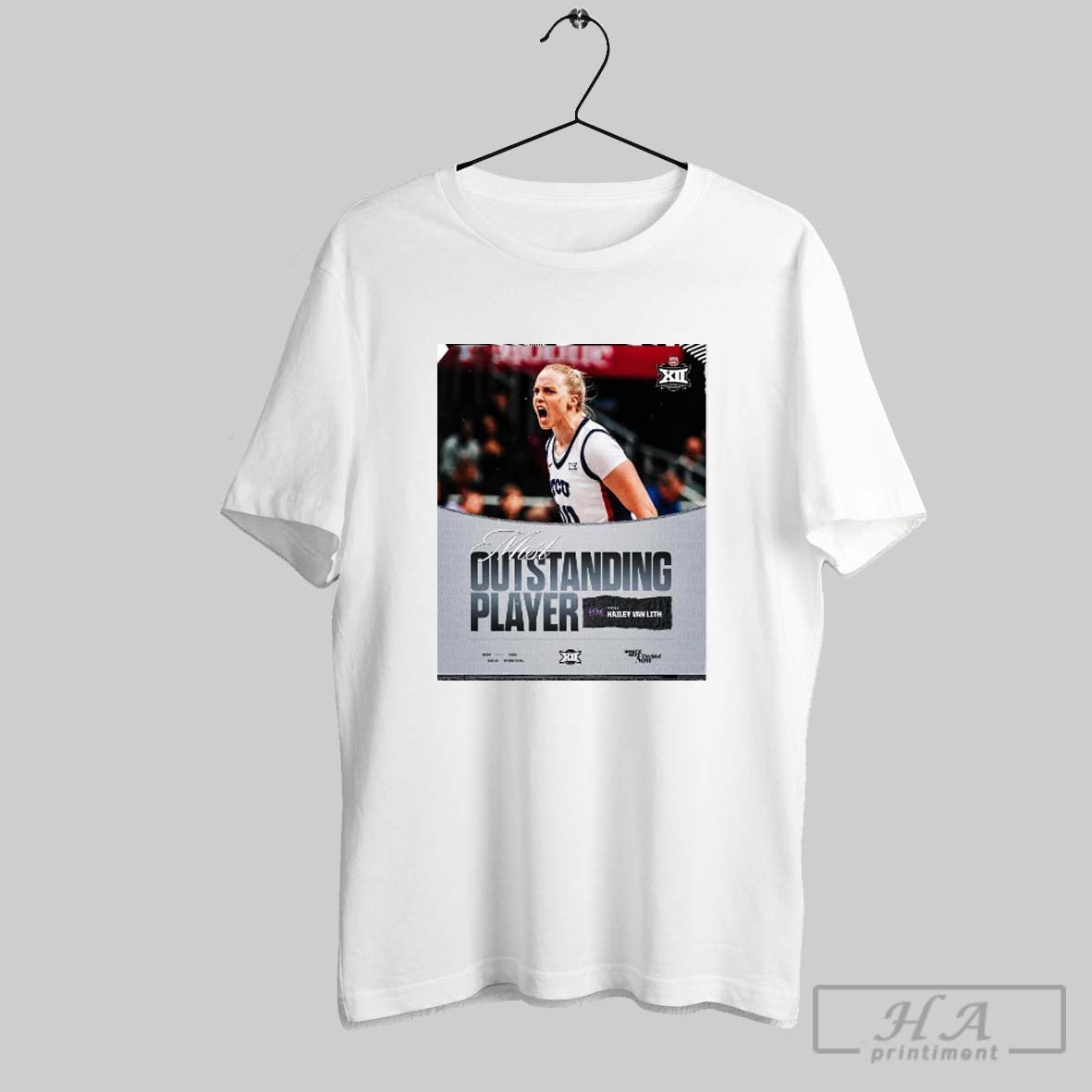 Poster Hailey Van Lith Is The 2025 Phillips 66 Big 12 Basketball Championship Most Outstanding Player T Shirt