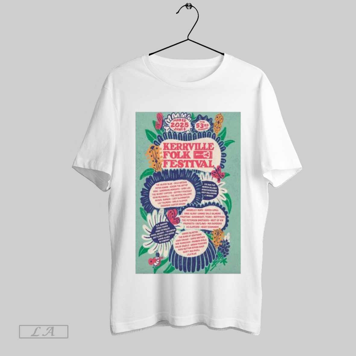 Top Kerrville Folk Festival On May 22 2025 In Kerrville Tx Poster T Shirt