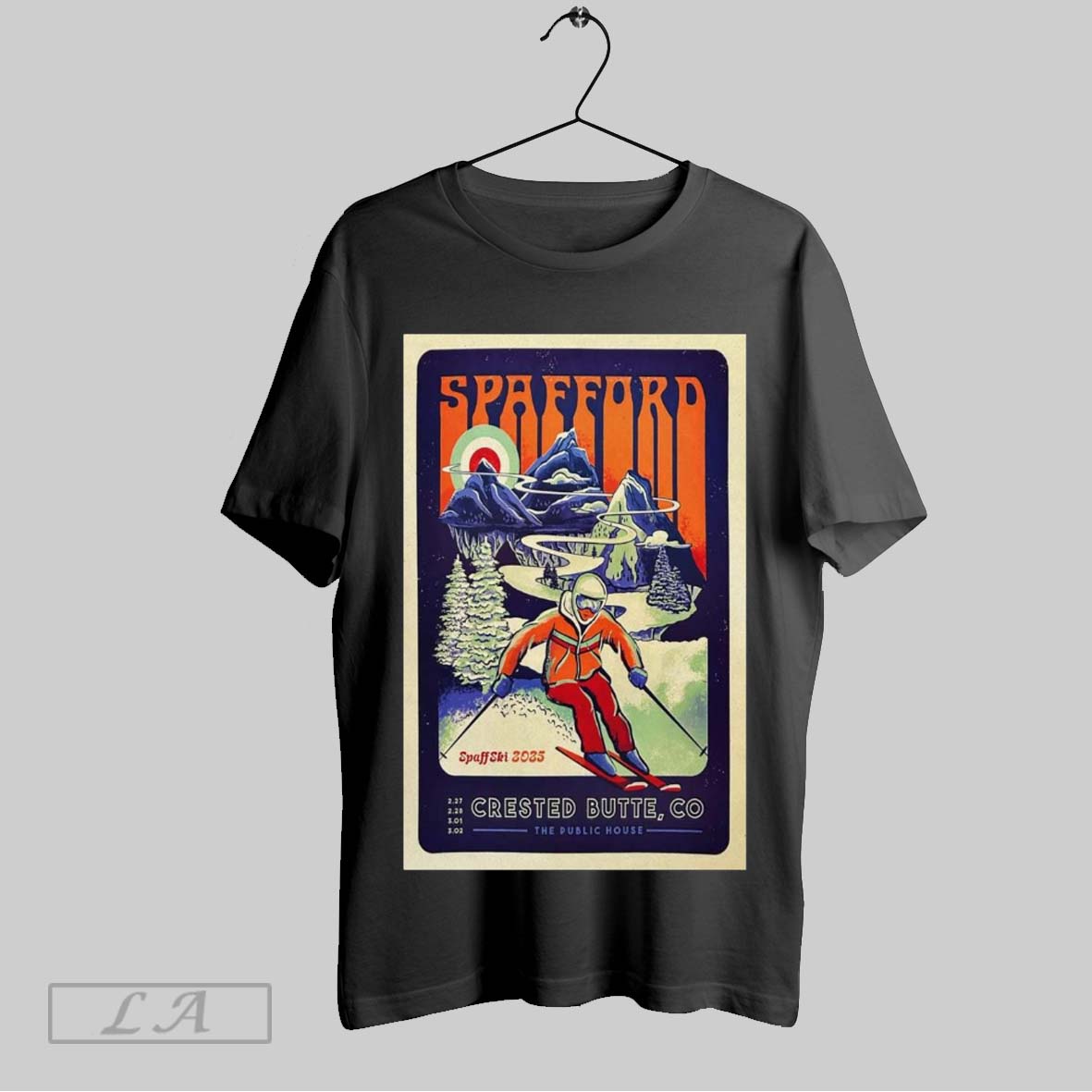 Top Poster Spafford Feb 27 Mar 2 2025 The Public House Crested Butte Co T Shirt Sweatshirt Hoodie Shirt