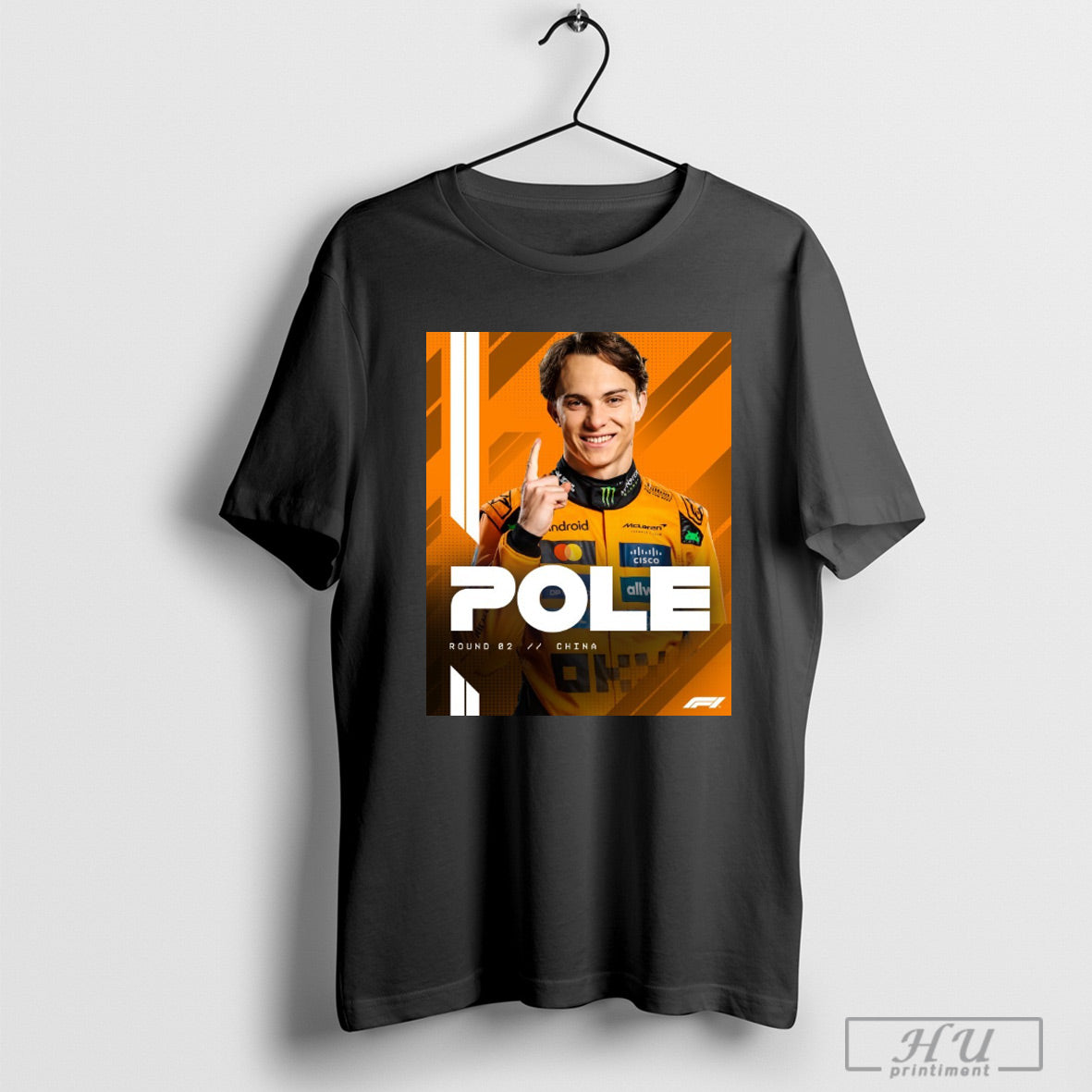 Trending Formula 1 Oscar Piastri Takes His First Ever F1 Pole Position Round 02 China Poster T Shirt Sweatshirt