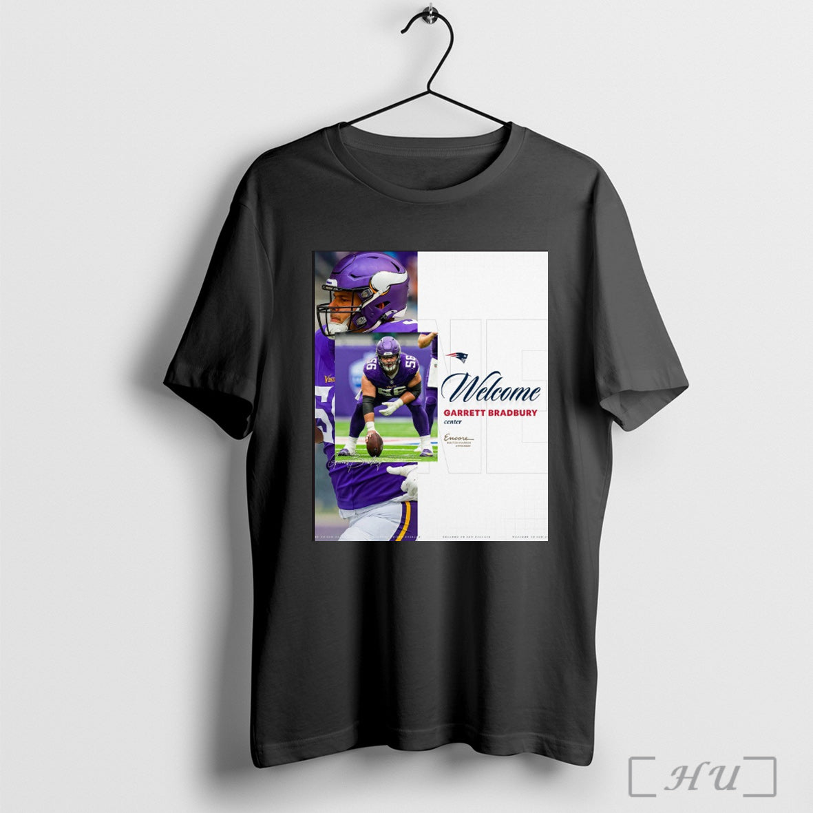 Trending New England Patriots Welcome Garrett Bradbury Center Encore Boston Harbor Signature Poster T Shirt Sweatshirt