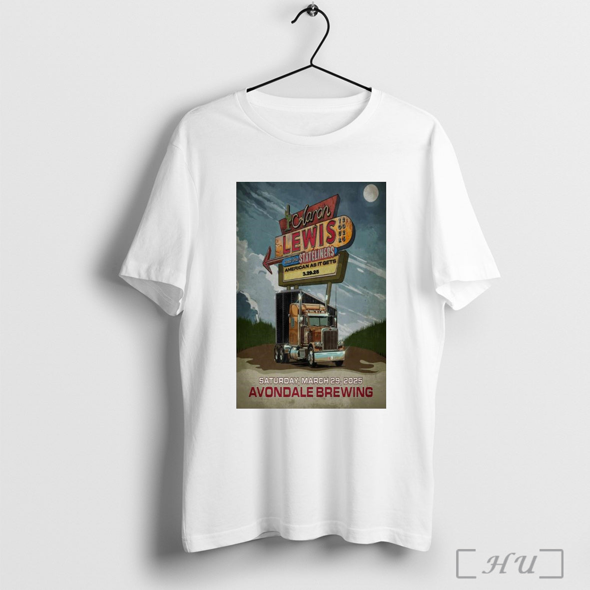 Trending The Aaron Lewis And The Stateliners American As It Gets Avondale Brewing Company In Birmingham Al Mar 29 2025 Poster Graphic T Shirt Sweatshirt