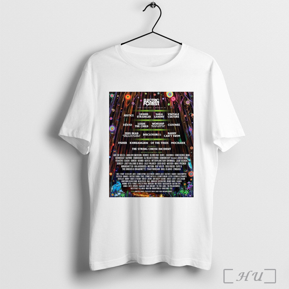 Trendy Poster Electric Forest June 19 22 2025 Rothbury Mi Justice Liquid Stranger The String Cheese Incident T Shirt Sweatshirt