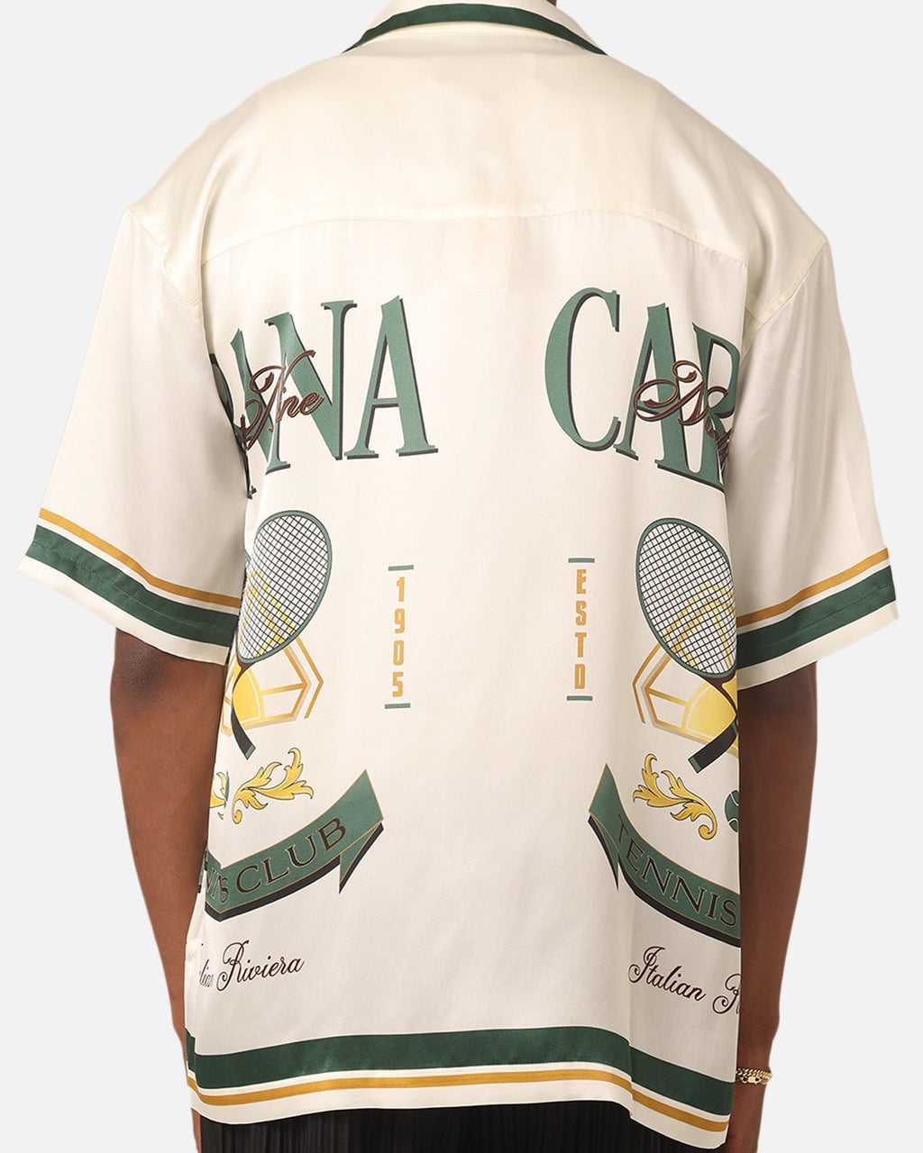 99 Cabana Tennis Club Silk Shirt Cream Hoodie Sweatshirt | TeeSparky.com (Image 5)