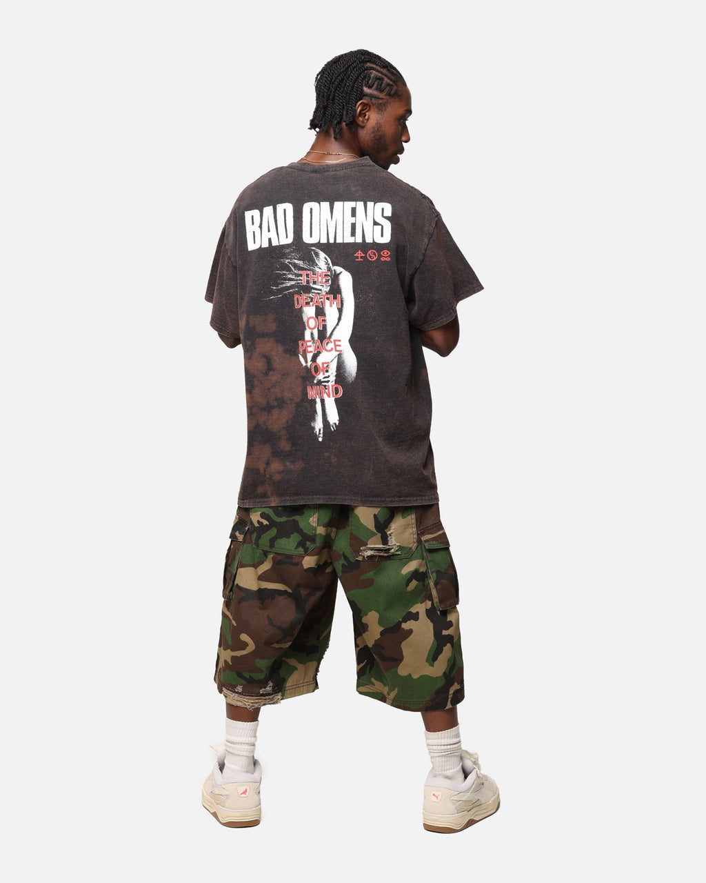 Bad Omens Flame Symbol T-Shirt Black Vintage