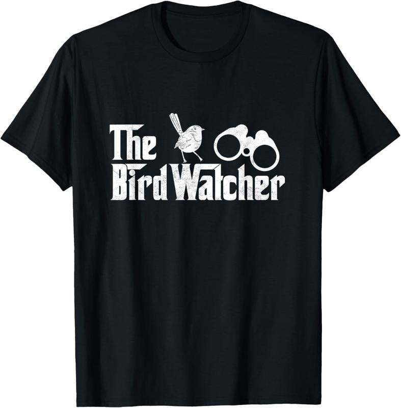 100% Cotton Funny Bird Watcher Gift BirdWatching Tee For Birders T-Shirt