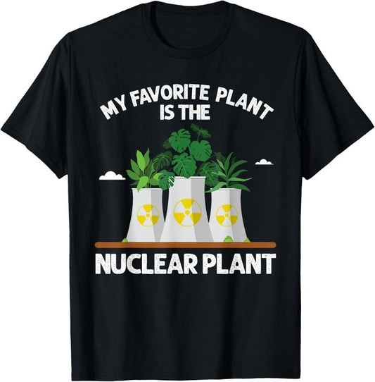 100% Cotton Funny Nuclear Plant Design For Men Women Nuclear Engineering T-Shirt