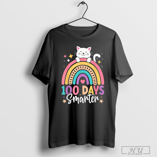 100 Days Of School Kitten Cat 100th Day Of School Girls T Shirts