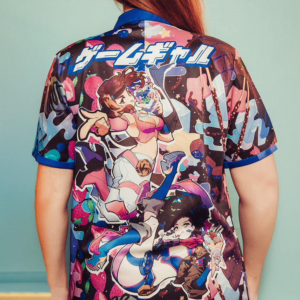 Gamegrumps Merch Game Gyaru Galactica Crepe Hawaiian Shirt Gifts For Fans Hoodie, Sweatshirt | TeeSparky.com