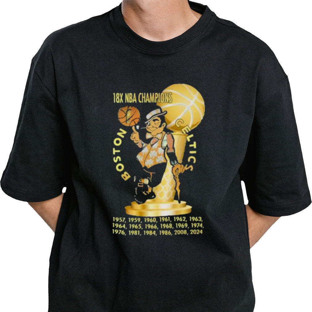 18X NBA Champions Trophy Boston Celtics Shirt