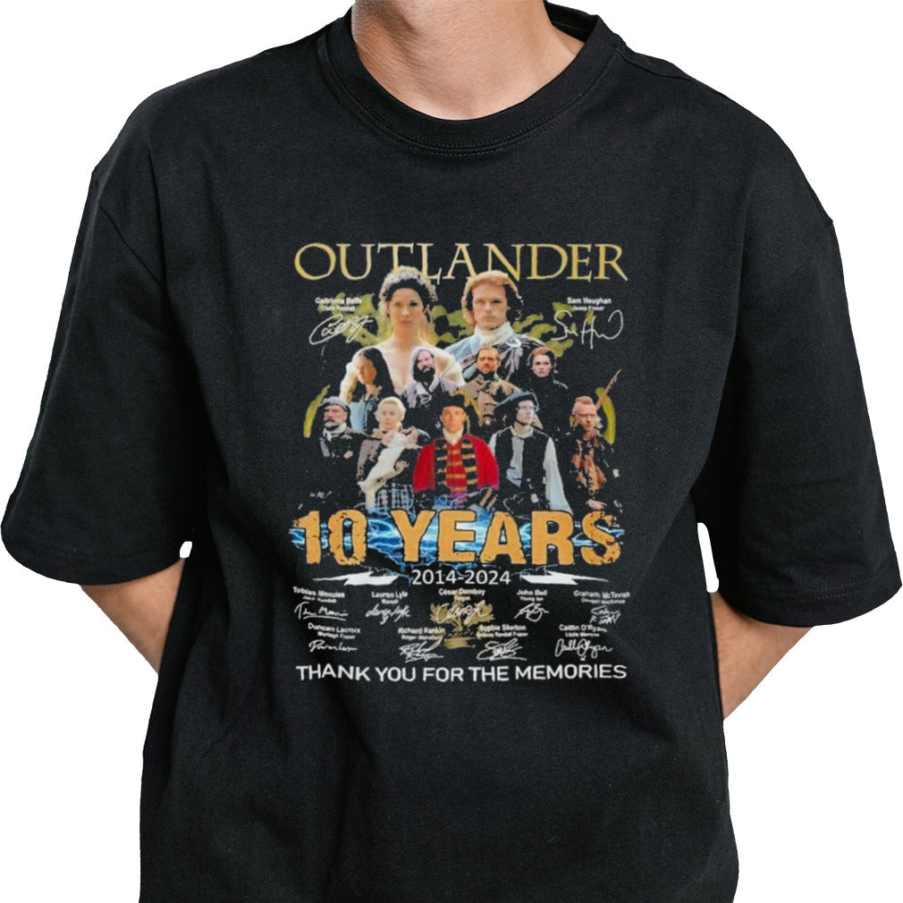 2014-2024 7 Seasons 83 Episodes Outlander T-Shirt