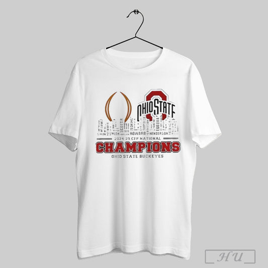 2024 25 Cfp National Champions Ohio State Buckeyes T Shirt Sweatshirt Poster