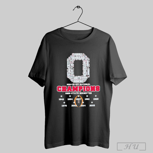 2024 25 Cfp National Champions Ohio State Buckeyes Shirt
