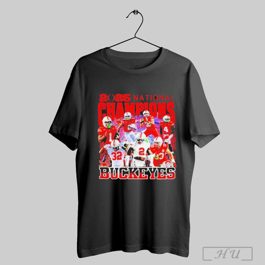 2025 College Football Playoff Ohio State National Championship All Team T Shirt Sweatshirt Poster