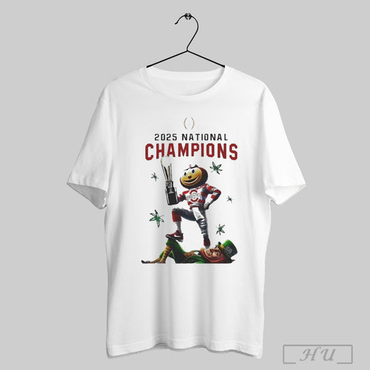 2025 National Champions King Ohio State Buckeyes Vs Notre Dame Fighting Irish Mascots T Shirt Sweatshirt Poster