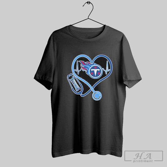 2025 Tennessee Titans Nurse Heart Shirt