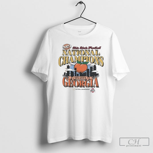 47 Ohio State Buckeyes White 2024 National Champions Shirts