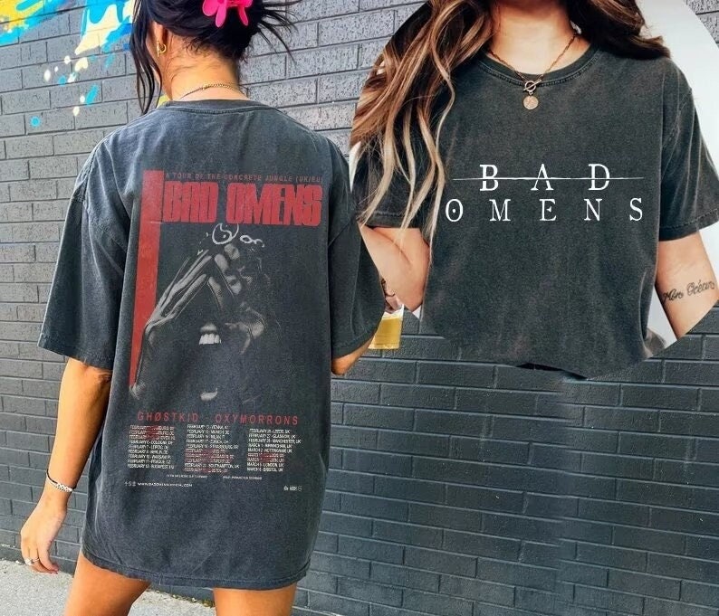Bad Omens Band Music Tour 2023 Shirt, A Tour Of The Concrete Jungle Tour 2023 Shirt Hoodie Sweatshirt | TeeSparky.com